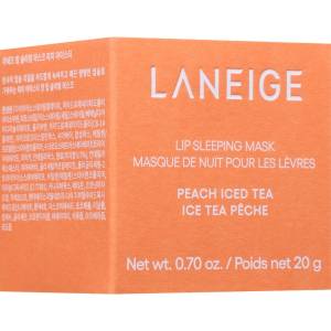 LANEIGE Lip Sleeping Mask нощна регенерираща маска за устни цвят Peach Iced Tea 20 гр