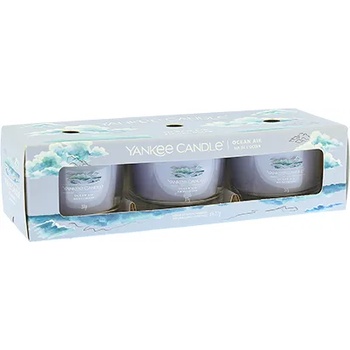 Image 1 of Yankee Candle Ocean Air вотивна свещ грlass 3 x 37 гр