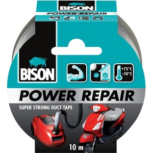 Bison Универсална самозалепваща лента BISON Power Repair, сива ролка, 10 м, многоезична
