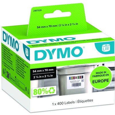 DYMO LW kontrolné potravinové štítky, biely papier, 70x54mm 2187329