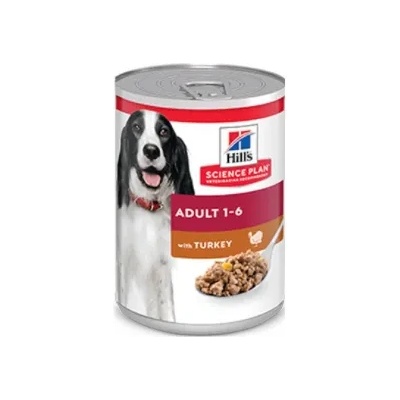 Hill's Hill’s - Science Plan Canine Adult Turkey - Премиум консервирана храна за кучета от всички породи над 1 година с пуешко месо, 370 гр
