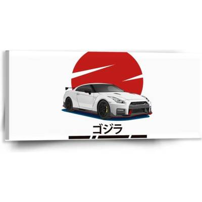 Sablio Obraz Nissan GTR 35 Japonské slunce - 110x50 cm