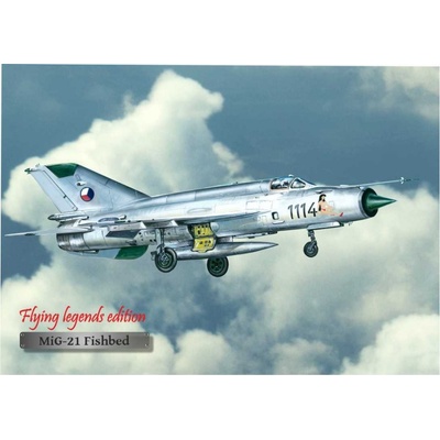 Lietadlo MiG-21 Fishbed - ceduľa 29cm x 20cm Plechová tabuľa