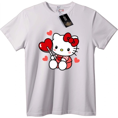 NOONEBRAND Тениска Hello Kitty Сърце - L, Black