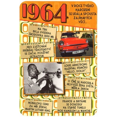 Blahopřaní 1964 - slovensky, variant A