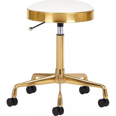 Activeshop kosmetický taburet H7 zlato bílý – Zboží Mobilmania