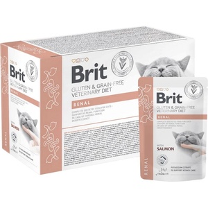 Brit Cat Gluten & Grain-Free Veterinary Diet Renal pouch 12 x 85 г