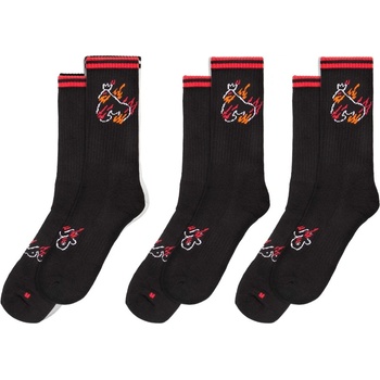 Money Чорапи Money Flaming Ape Sport Sock 3Pk - Black