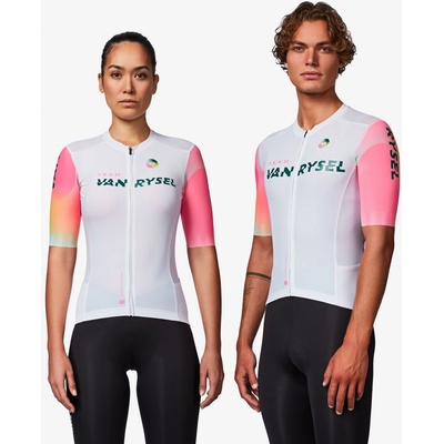 VAN RYSEL Unisex dres na silniční cyklistiku RCR 2 bílá