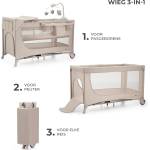 KinderKraft JOY FULL 2 бебешка кошара с аксесоари BEIGE (KLJOY02BEG000AC)