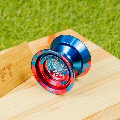 Octopus Beboo Yoyo kovové yoyo Modrá + červená