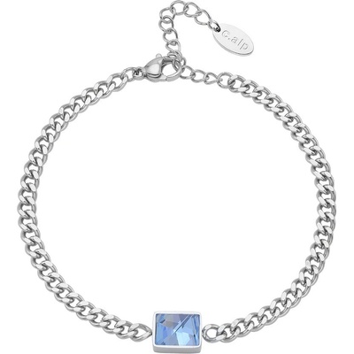 Crystalp oceľový náramok s kryštálom 22139.AQU.E