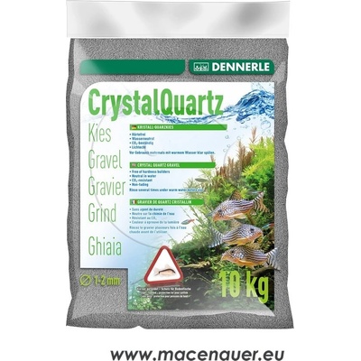 Dennerle Kristall-Quarzkies 1-2 mm, 10 kg, světle šedá