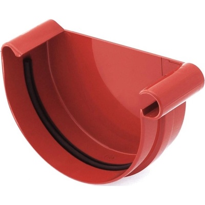 Bryza PVC koncovka pravá 75 mm červená