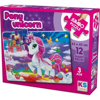 KS Games Пъзел KS Games от 12 части - Пони еднорог (JP31007)