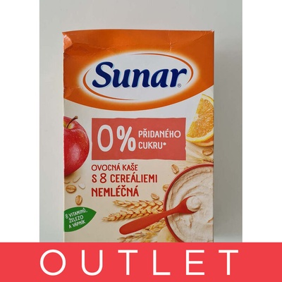 Sunar bezmliečna ovocná s 8 cereáliami 220 g