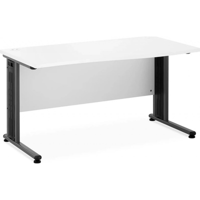 Fromm Starck Kancelársky stôl 140 x 73,5 cm biela / sivá farba STAR 27