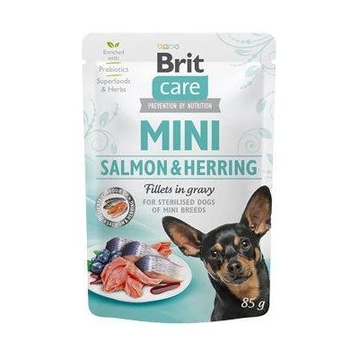 Brit Care Dog Mini Salmon&Herring steril fillets 85g