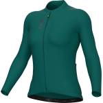 Alé Дамска фланелка с дълъг ръкав за колоездене Alé Women's Pragma Color Block L/S Jersey Cycling jersey - Moss Green - размер XL (156-2371-0416)