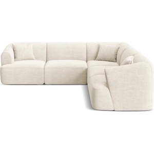 Cosmopolitan Design Бежов ъглов диван от рипсено кадифе Campi - Cosmopolitan Design (COS_COR_266_F1_CAMPI2)