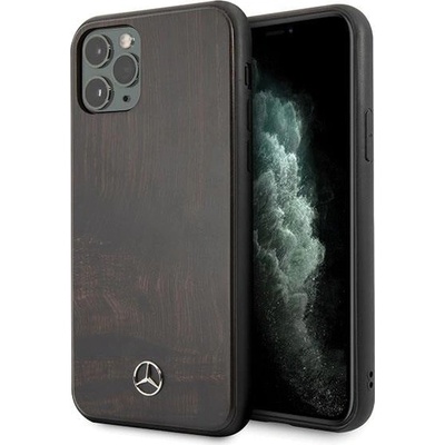 Mercedes-Benz Кейс Mercedes Wood Line Rosewood за Apple iPhone 11 Pro Max, Кафяв (10019774)