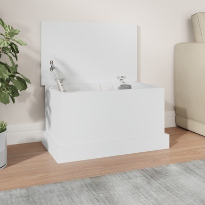 Zahrada XL Úložný Box bílý 50 x 30 x 28 cm kompozitní dřevo 816496