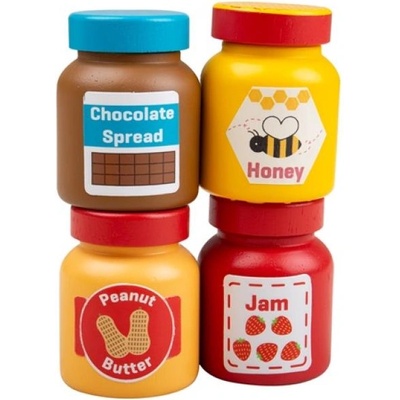 Bigjigs Toys Дървен комплект за намазване на закуски (BJ773)