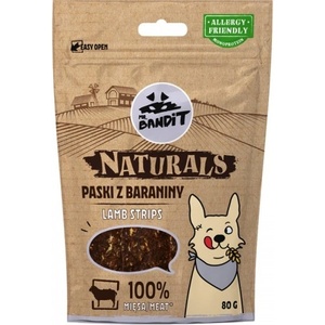VetExpert Mr. Bandit Naturals lamb stripes - лакомство за куче, ленти от агнешко месо, 80 гр - Полша