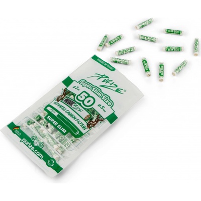 Purize uhlíkové filtry Super Slim Size sáček 50 ks bílá – Zboží Mobilmania