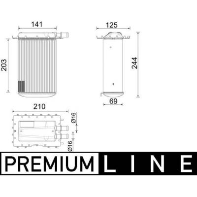 Chladič turba MAHLE CI 642 000P (CI642000P)