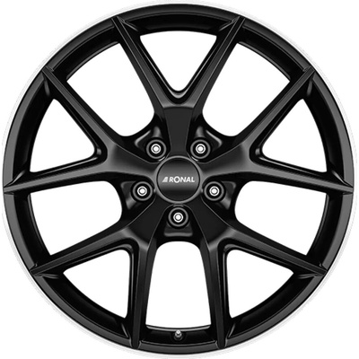 RONAL R75 8x19 5x112 ET30 jetblack matt rim polished