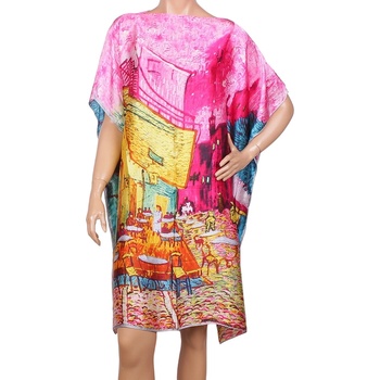 Image 1 of Шарена туника за плаж със сив кант