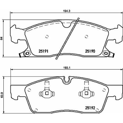 BREMBO Súprava brzdových doštičiek P 37 015
