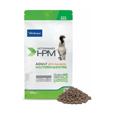 Virbac VETERINARY HPM Adult Neutered & Entire Cat with Salmon 1,5 KG