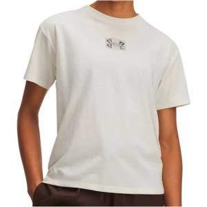 Under Armour Дамска тениска Under armour Women's Trail Run Graphic Running shirt - Stone / Squad Orange / Kona Brown - размер XS (916-4919-0111)
