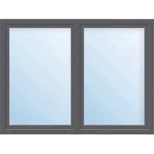 ARON Plastové okno dvojkrídlové Basic biele/antracit 1300 x 1450 mm