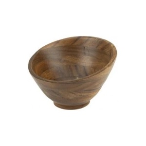 Horecano - Дървена купа скосена ф14xh10, 1см ACACIA (3041718) - 0116270 (0116270)