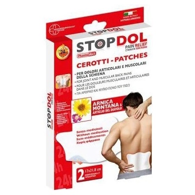 Pharmadoct STOPDOL Náplasti proti bolesti 2ks XXL 17 × 21,8 cm