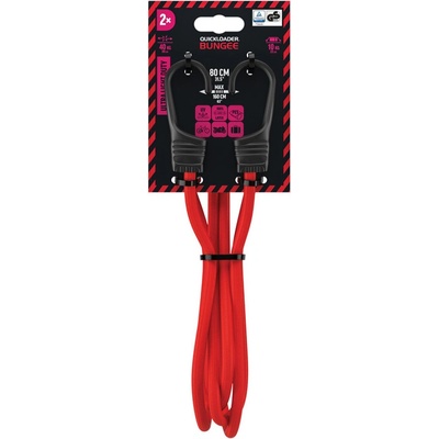 QUICKLOADER Gumový upínák Bungee, 80 cm, latex, 2 ks 42151