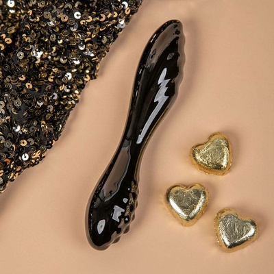 Satisfyer Dazzling Crystal 1 black Dvojité dildo, Černé Czarny