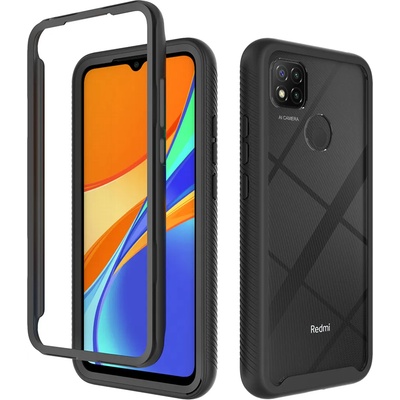 Techsuit Калъф за Xiaomi Redmi 9C / Redmi 9C NFC - Techsuit - Defense360 Pro + Протектор за екран - Черен
