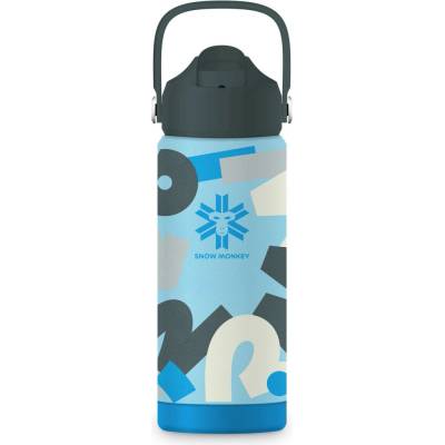 Snow Monkey dětská termoska Kids 530 ml světle modrá