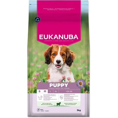 Eukanuba Puppy Small & Medium rich in lamb 3 kg