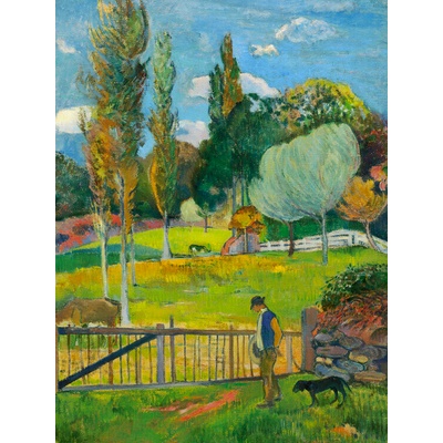 Plagát, Obraz - A Walk in The Park, Paul Gauguin, 30 × 40 cm