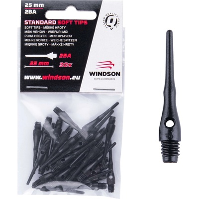 WINDSON Plastové hroty STANDARD 25mm, 30 ks - Černá – Sleviste.cz