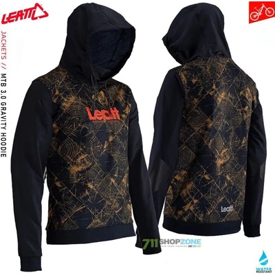 Leatt MTB 3.0 Gravity hoodie timber