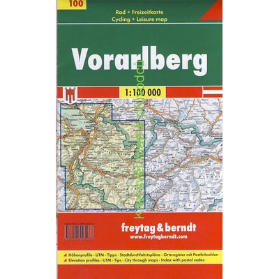 Cyklomapa Vorarlberg 1:100 000