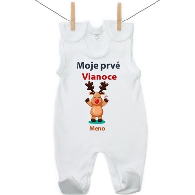 Boodyy Dupačky Moje prvé Vianoce so sobíkom a menom dieťatka