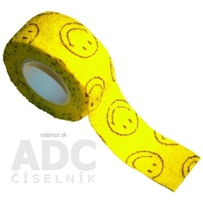 Rychlonáplast elastická 25mm x 450 cm Smajlík