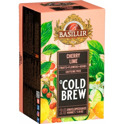 Basilur Cold Brew Cherry Lime ovocný čaj 20 vrecúšok